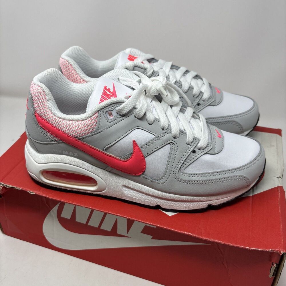 Nike Air Max Command Women’s White Grey Hyper Punch 397690-169 Size 7